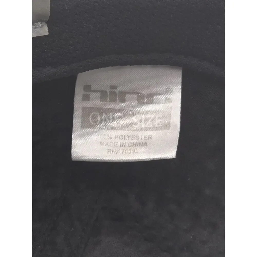 Hind Headwear Black Athletic‎ Strapback Cap OSFA Workout Hat